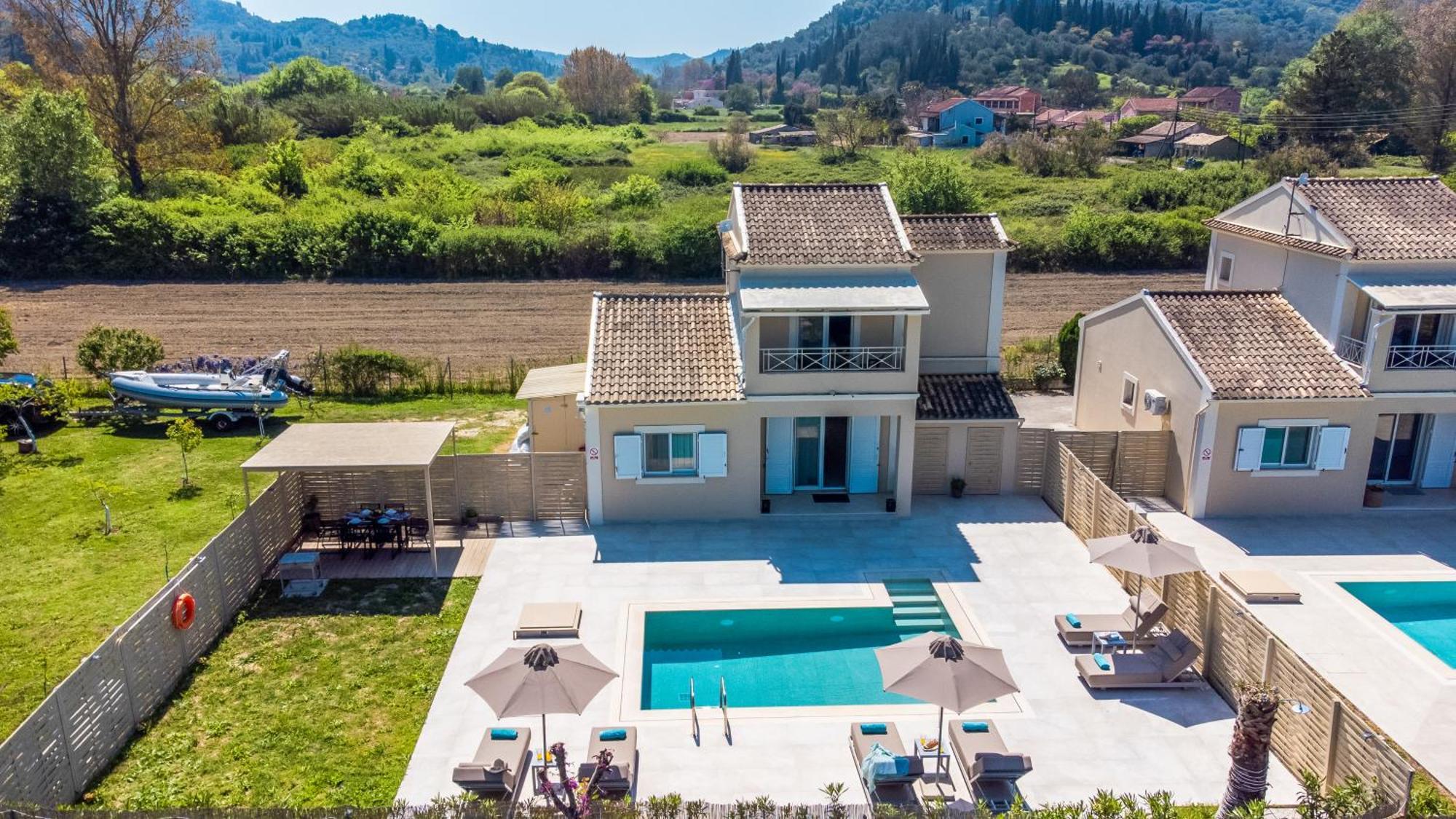 My Corfu Luxury Villa With Private Pool Сидарион Экстерьер фото